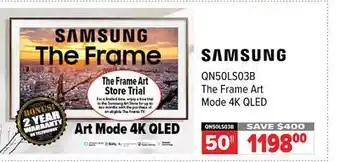 2001 Audio Video Samsung 50 the frame art mode 4k qled offer