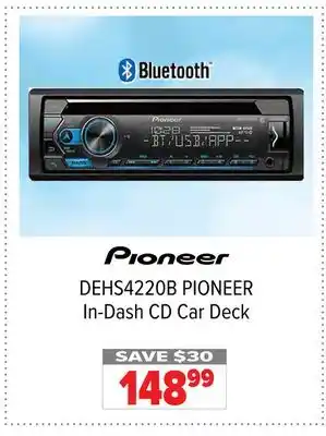 2001 Audio Video Pioneer in-dash cd car deck offer