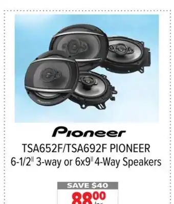 2001 Audio Video Pioneer 6-1/2|| 3-way or 6x9|| 4-way speakers offer