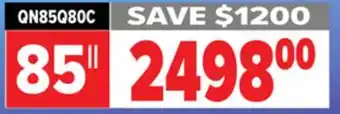 2001 Audio Video 85 samsung afxzc q80c series 4k qled tv offer