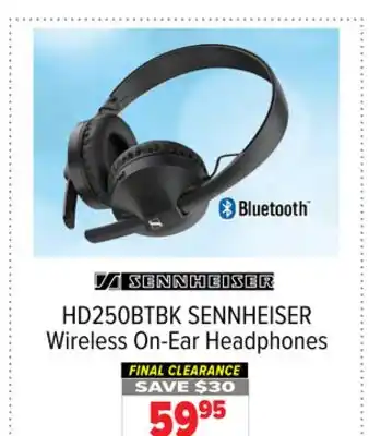 2001 Audio Video Sennheiser wireless on-ear headphones offer