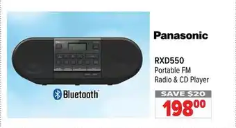 2001 Audio Video Panasonic portable fm radio & cd player offer