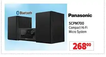 2001 Audio Video Panasonic compact hi-fi micro system offer