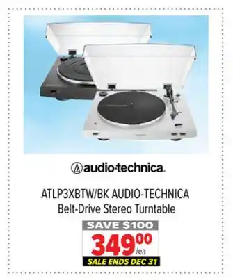 2001 Audio Video Audio-technica belt-drive stereo turntable offer