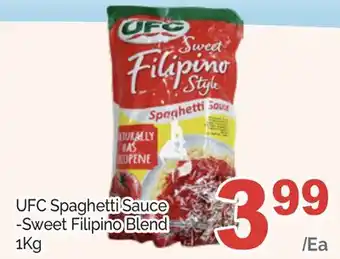 T&T Supermarket Ufc spaghetti sauce-sweet filipino blend, 1kg offer