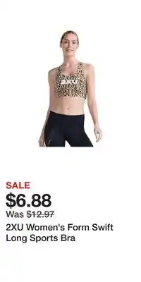 Sport Chek 2xu women's form swift long sports bra offer