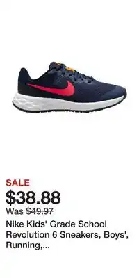 Sport Chek Nike kids' grade school revolution 6 sneakers, boys', running, cushioned offer