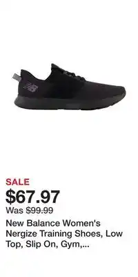 Sport Chek New balance women's nergize training shoes, low top, slip on, gym, memory foam offer