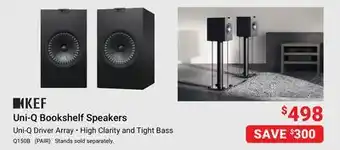 Visions Electronics Kef uni-q bookshelf speakers offer