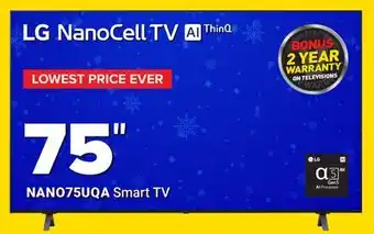 Visions Electronics Lg nano75uqa smart tv 75 offer