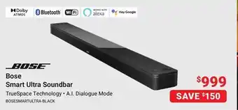 Visions Electronics Bose smart ultra soundbar offer