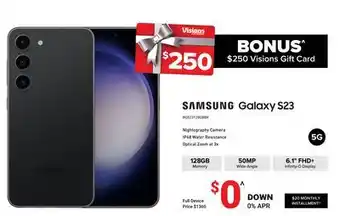 Visions Electronics Samsung galaxy s23 offer