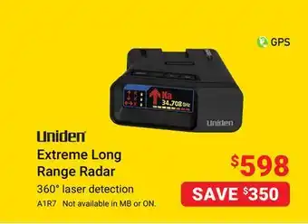 Visions Electronics Uniden extreme long range radar offer