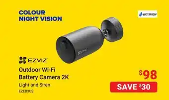 Visions Electronics Ezviz outdoor wi-fi battery camera 2k offer