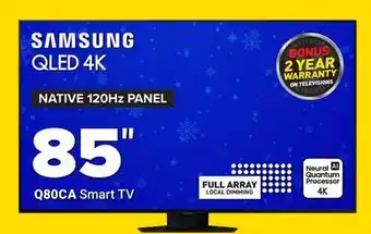 Visions Electronics Samsung 85 q80ca smart tv offer