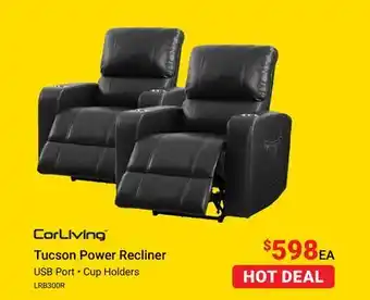 Visions Electronics Corliving tucson power recliner offer
