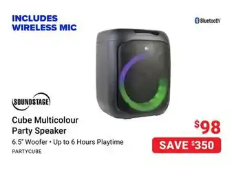 Visions Electronics Cube multicolour party speaker offer