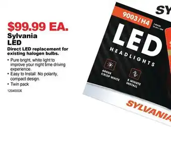 PartSource Sylvania led direct led offer