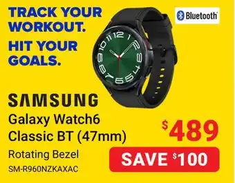 Visions Electronics Samsung galaxy watch6 classic bt (47mm) offer