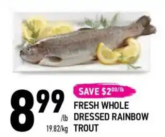Coppa's Fresh Market FRESH WHOLE DRESSED RAINBOW TROUT offer