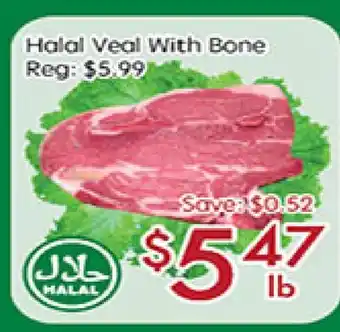 Sunny Food Mart Halal veal with bone offer