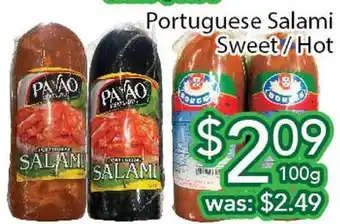 Ample Food Market Portuguese salami sweet/hot offer