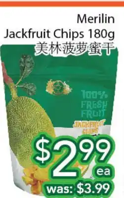 Ample Food Market Merlin jackfruit chips offer