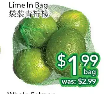 Ample Food Market Lime in bag offer