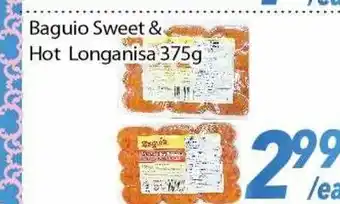 Bestco Food Mart Baguio sweet & hot longanisa offer