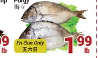 Oceans Fresh Food Market Porgy offer