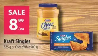 Co-op Kraft Singles 825g or Cheez Whiz 900g offer