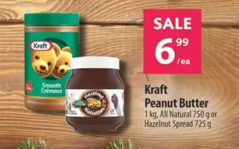 Co-op Kraft Peanut Butter 1kg, All Natural 750g or Hazelnut Spread 725g offer