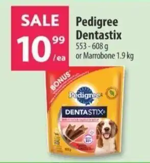 Co-op Pedigree Dentastix 553-608g or Marrobone 1.9kg offer