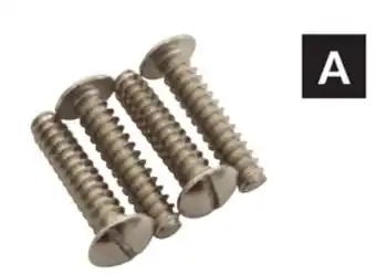 Princess Auto Licence plate fastener sets 4 pc slotted offer