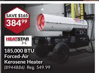 Princess Auto 185, 000 btu forced-air kerosene heater offer