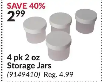 Princess Auto 4 pk 2 oz storage jars offer