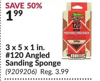 Princess Auto 120 angled sanding sponge offer