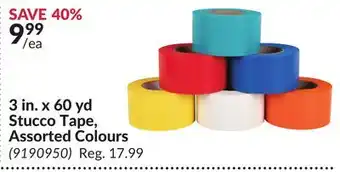 Princess Auto 3 in. x 60 yd stucco tape offer