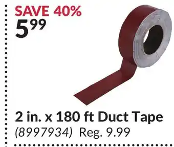 Princess Auto 2 in. x 180 ft duct tape offer