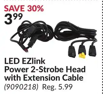 Princess Auto Led ezlink power 2-strobe head with extension cable offer