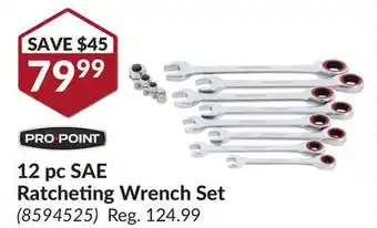 Princess Auto 12 pc sae ratcheting wrench set offer