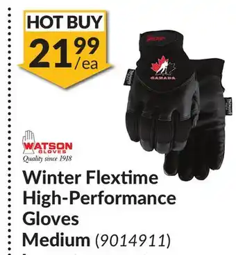 Princess Auto Winter flextime high-performance gloves medium offer