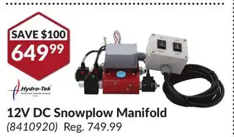Princess Auto 12v dc snowplow manifold offer