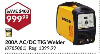 Princess Auto 200a ac/dc tig welder offer
