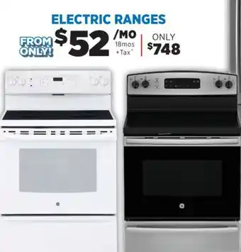 Surplus Furniture Electric ranges offer
