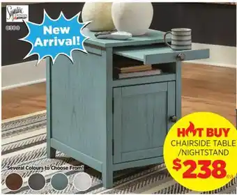 Surplus Furniture Treytown chairside table offer