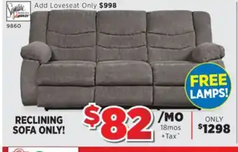 Surplus Furniture Tulen gray reclining sofa offer