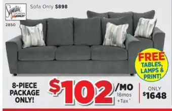 Surplus Furniture Stairatt gravel sofa & loveseat set offer