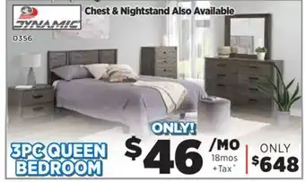 Surplus Furniture Alabaster oak 3-piece bedroom set offer