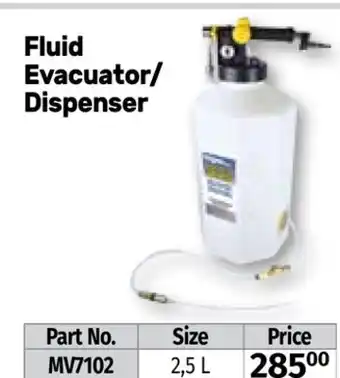 Bumper to Bumper Fluid evacuator/ dispenser offer